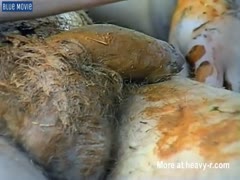 Horrible Scat Cocksucking in the Woods (Threesome)